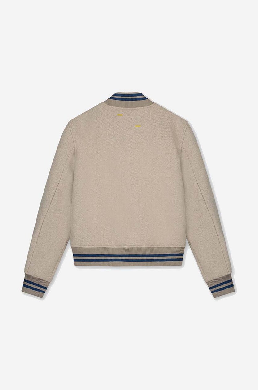 Filling Pieces wool bomber jacket Varsity Jacket beige color Filling Pieces wool bomber jacket Varsity Jacket beige color