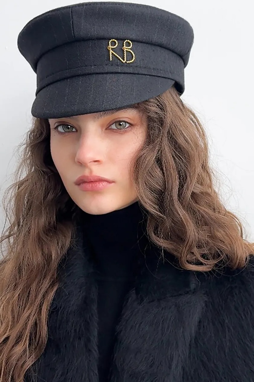 Ruslan Baginskiy kaszkiet kolor czarny KPC033-LN-WRB