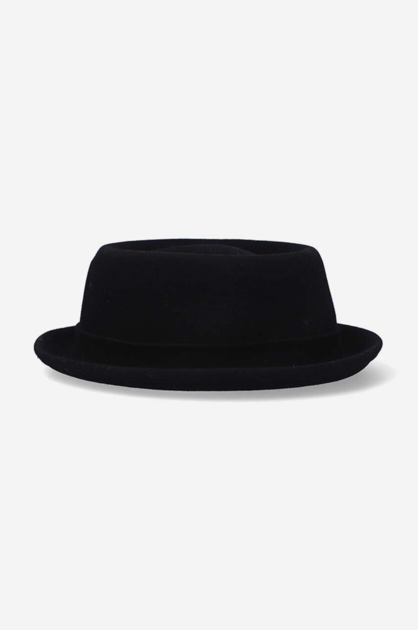 Kangol wool hat Lite Felt Pork Pie black color buy on PRM