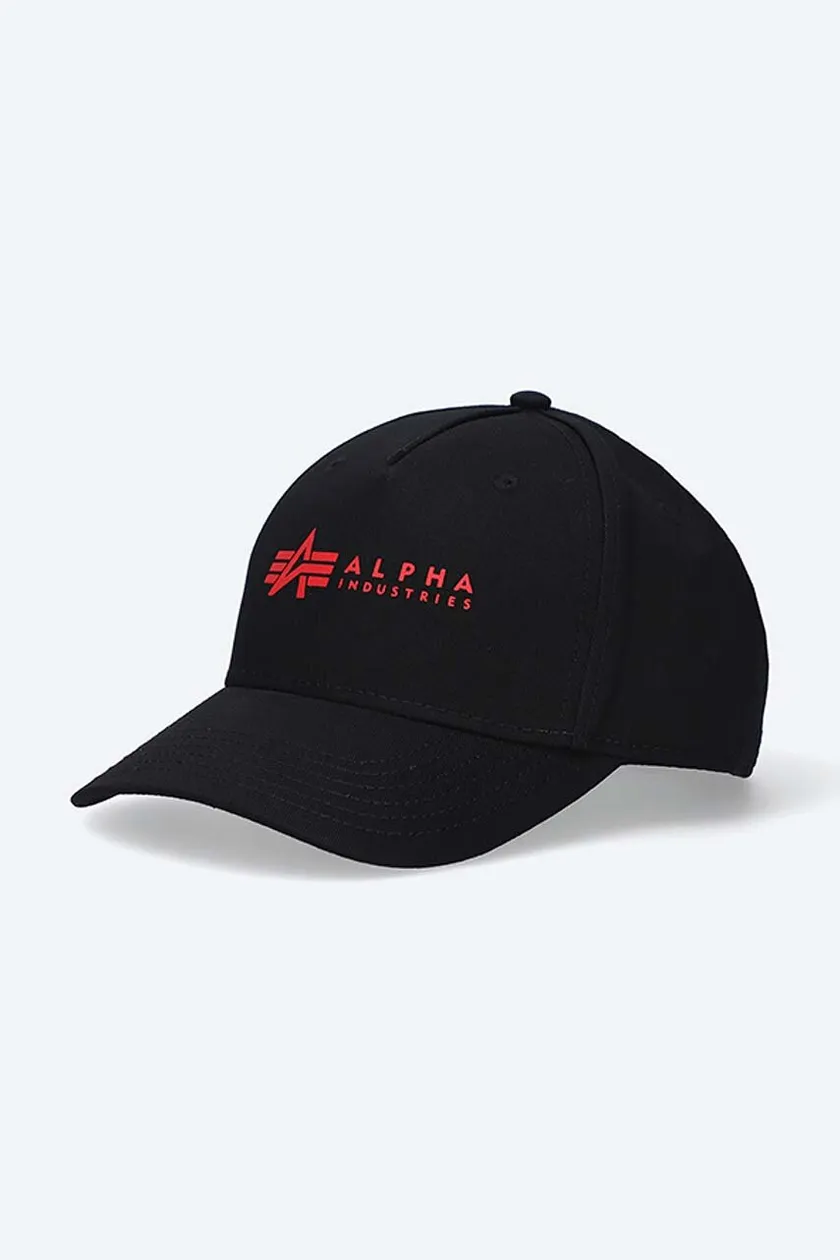 on | cotton Industries color baseball cap buy Alpha black PRM