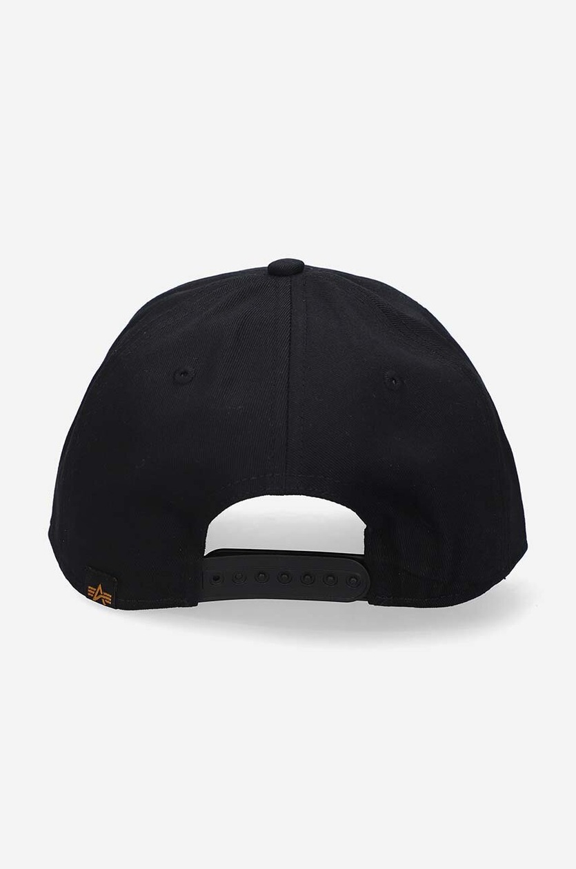 VETEMENTS cotton baseball cap Metal Logo black color with an