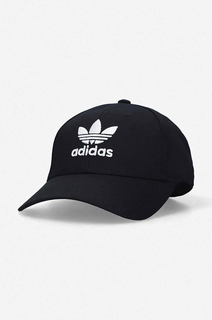 adidas Originals cotton baseball cap Baseball Classic Trefoil black color |  buy on PRM