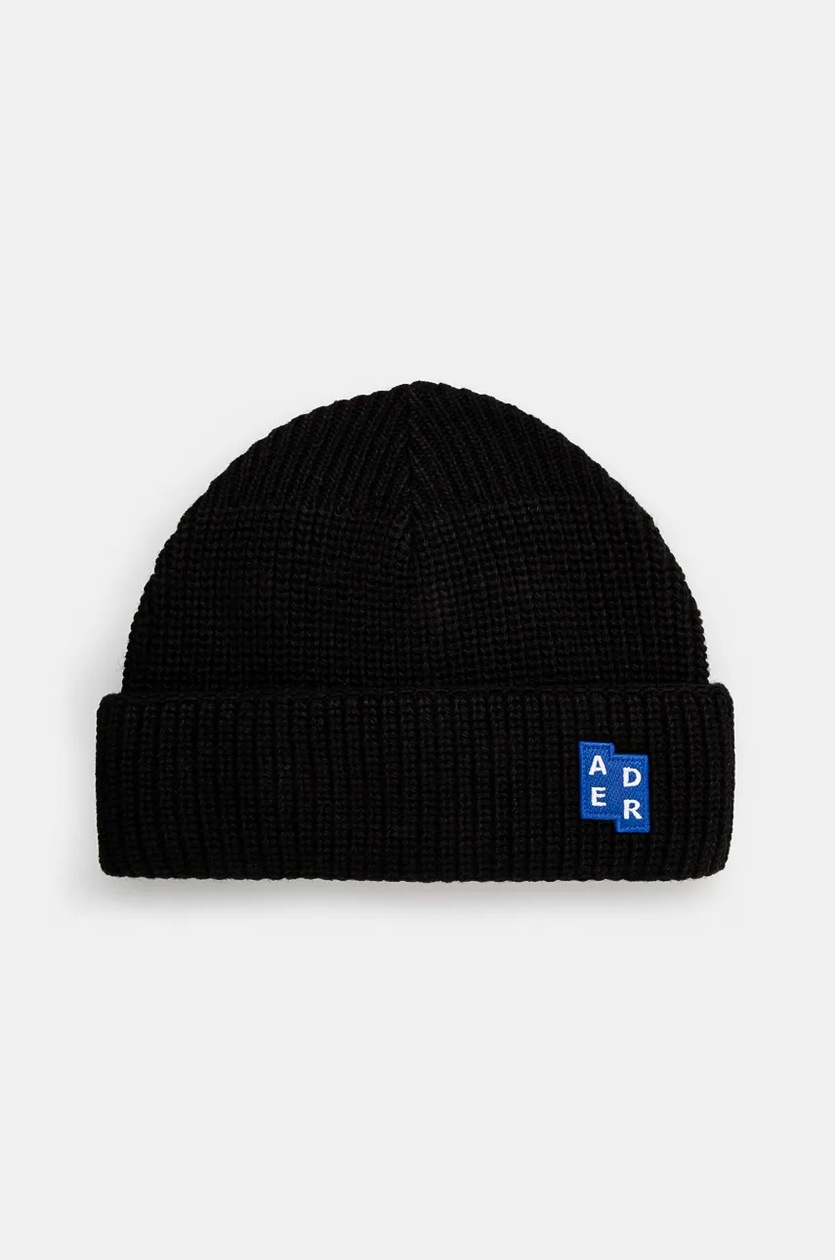 帽子 ADER Error CRUMPLE Beanie ADER error Blue Crumple Logo Beanie ADER error