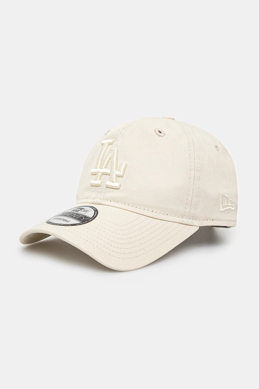 ★ALAVAGUE★ ALVG applique cap light beige New Era cotton baseball cap TEAM OUTLINE 9FORTY® beige color