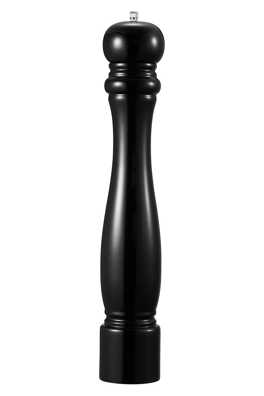 Bloomingville Hanif Set Macinasale E Pepe - Legno Gomma E Acciaio Inox Con Cinturini In Pelle - 6,5x15 Cm
