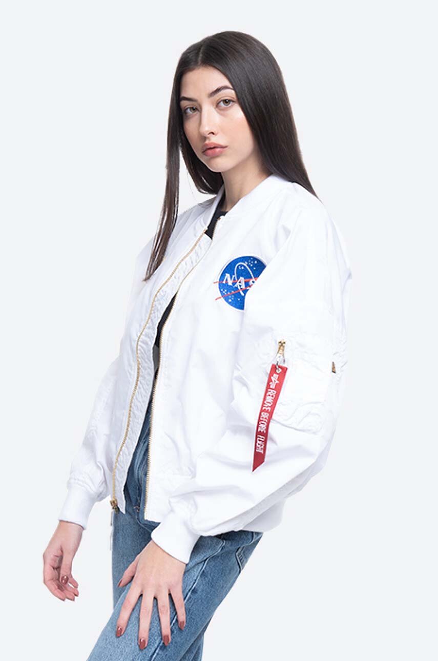 color bomber TT PRM jacket Alpha Industries MA-1 women\'s OS Voyager buy white | on