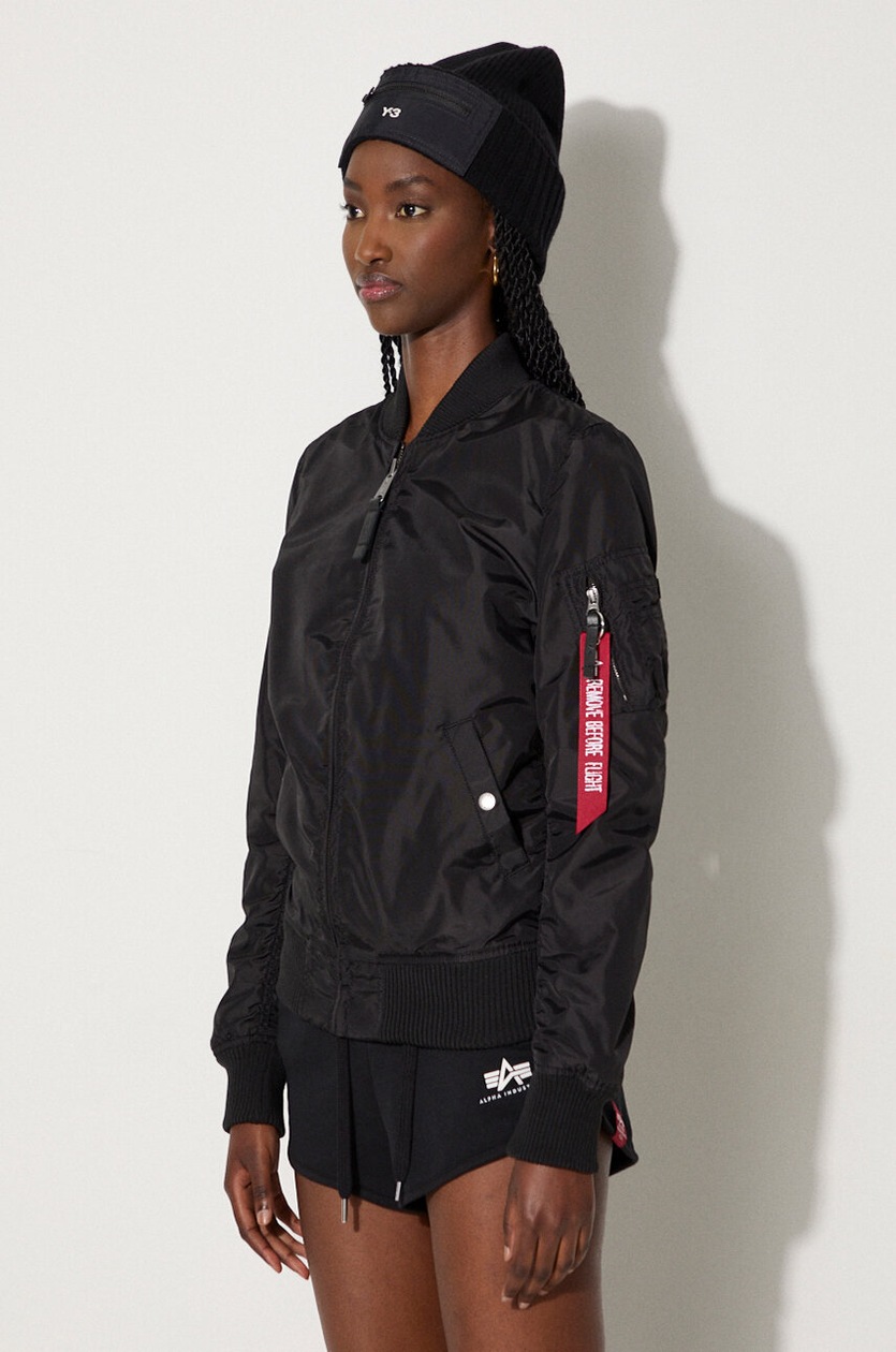 Alpha Industries bomber jacket MA-1 TT 141041 03 women's black