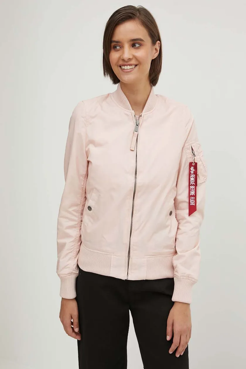 Alpha Industries bomber jacket MA-1 TT Wmn women\'s pink color | buy on PRM
