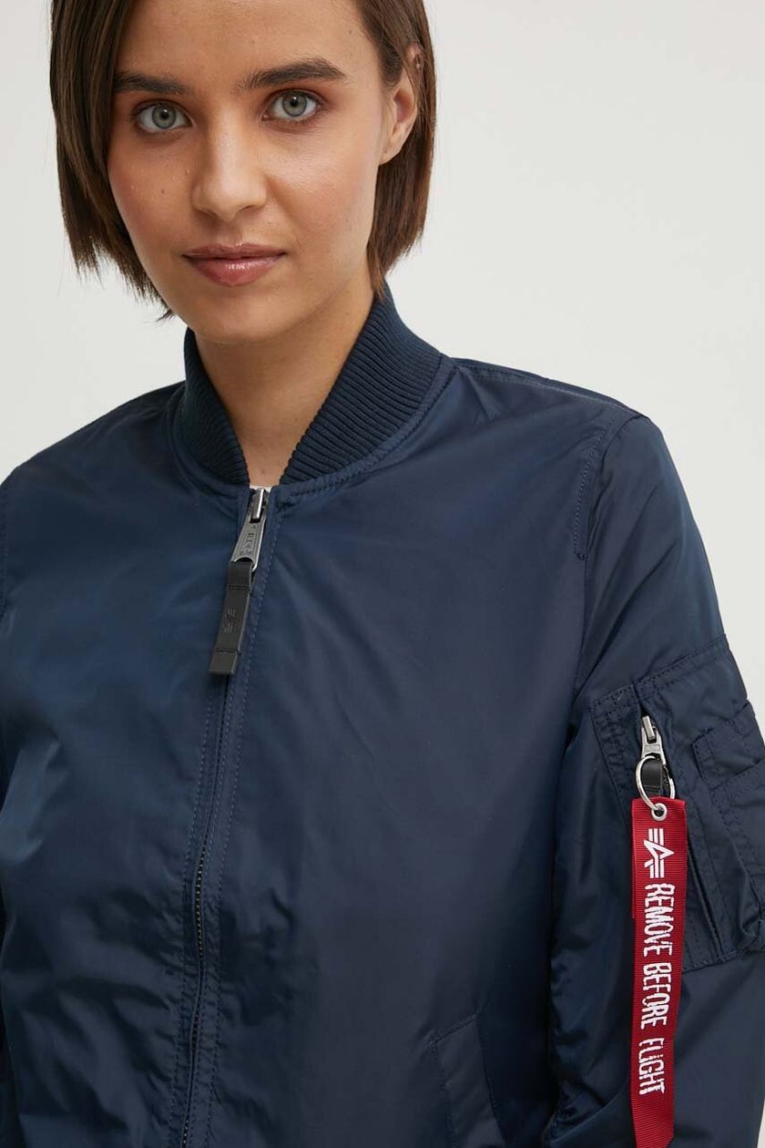 Alpha Industries bomber jacket MA-1 TT Wmn women's navy blue color | buy on  PRM