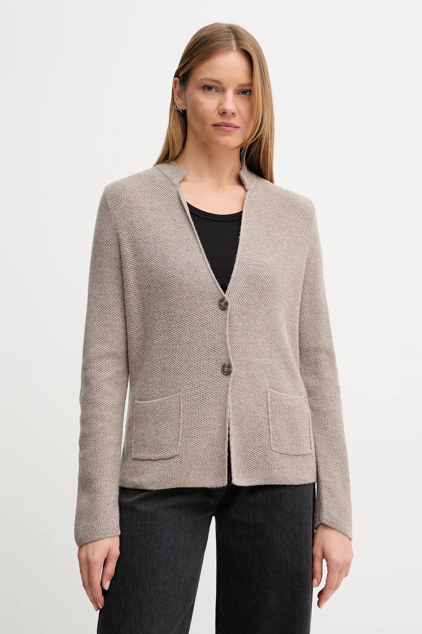 Benetton Women's Dark Brown Cardigan Women's Dark Brown Fine