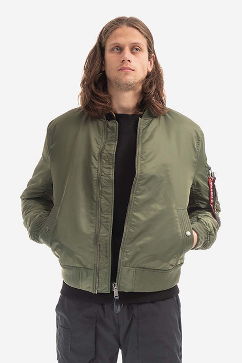 VF MA-1 on jacket green PRM Industries Recycled Alpha Project menﾒs | buy color bomber