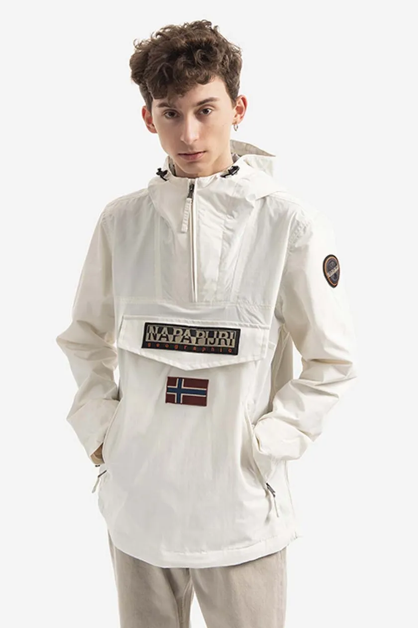 Napapijri windbreaker white hotsell