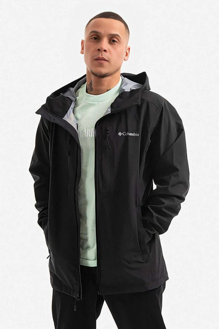 Black columbia store rain jacket mens