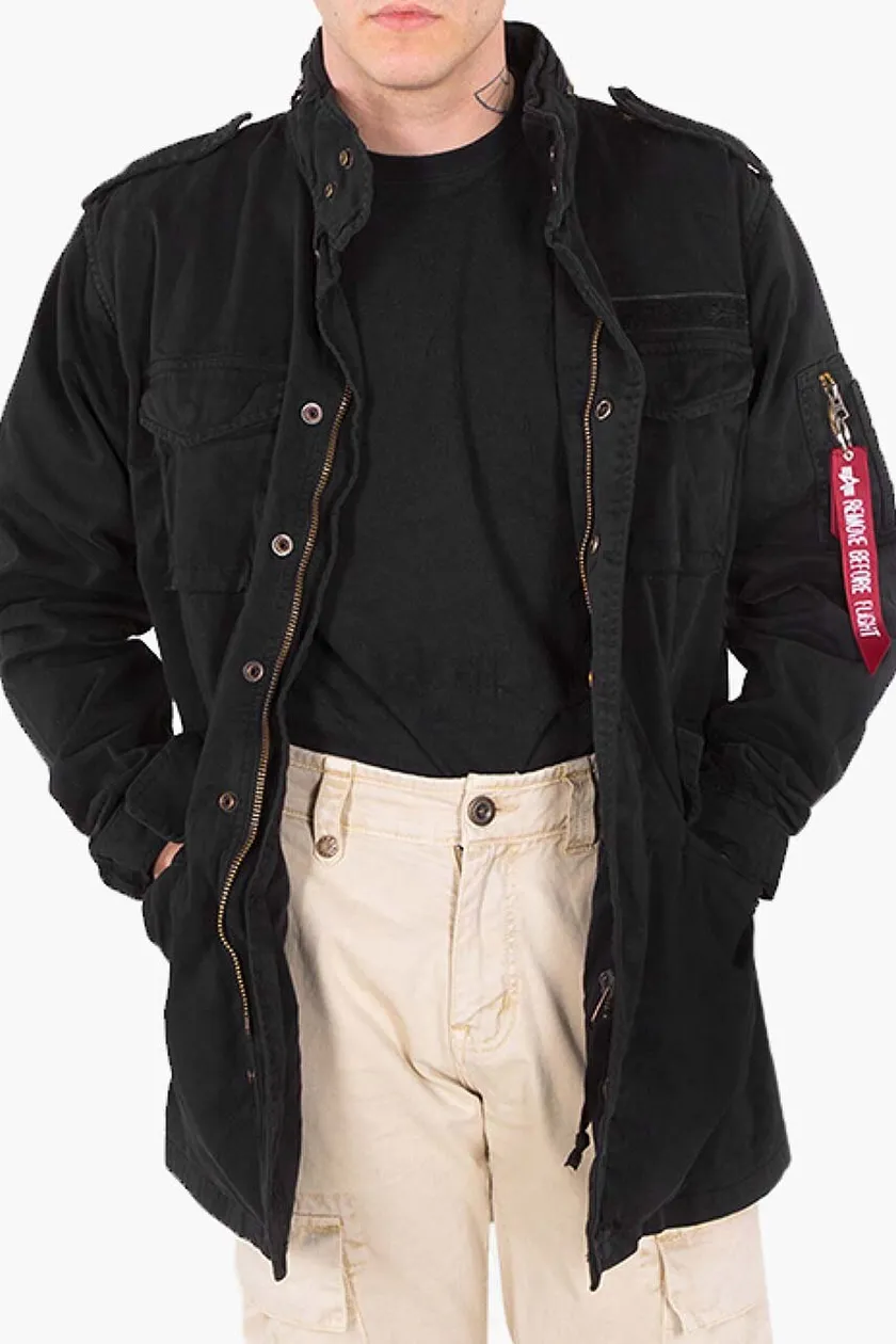 Alpha Industries jacket Huntington 176116 03 men\'s black color | buy on PRM