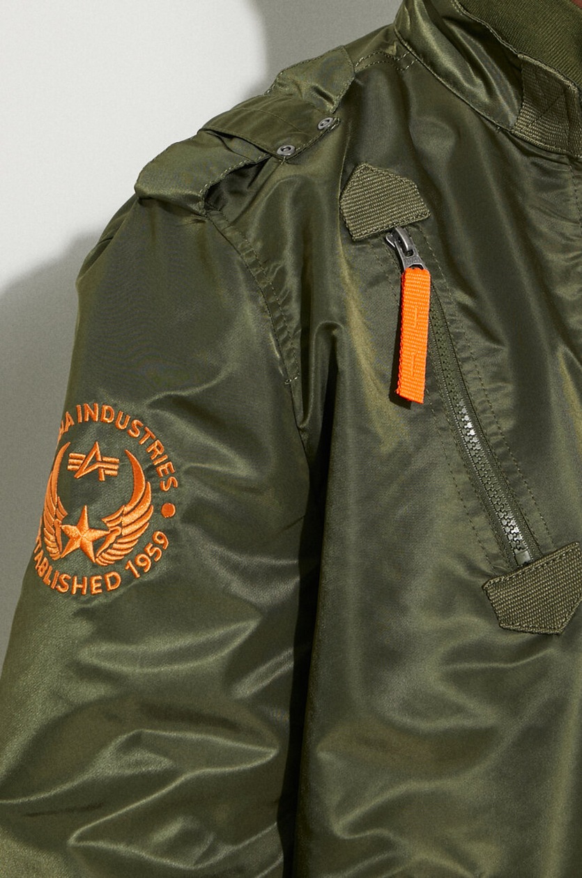 Alpha Industries Bomber Ma-1 Vf 59 Long 168100 Nero Slim Fit