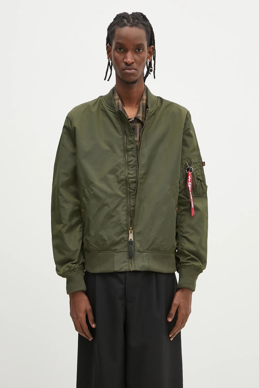Alpha Industries bomber jacket MA 1 VF 59 men's green color Alpha Industries bomber jacket MA 1 VF 59 men's green color