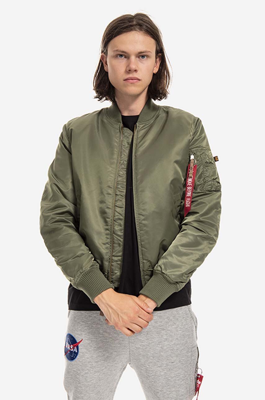 Alpha Industries bomber jacket MA 1 VF 59 men\'s green color 191118.01 | buy  on PRM