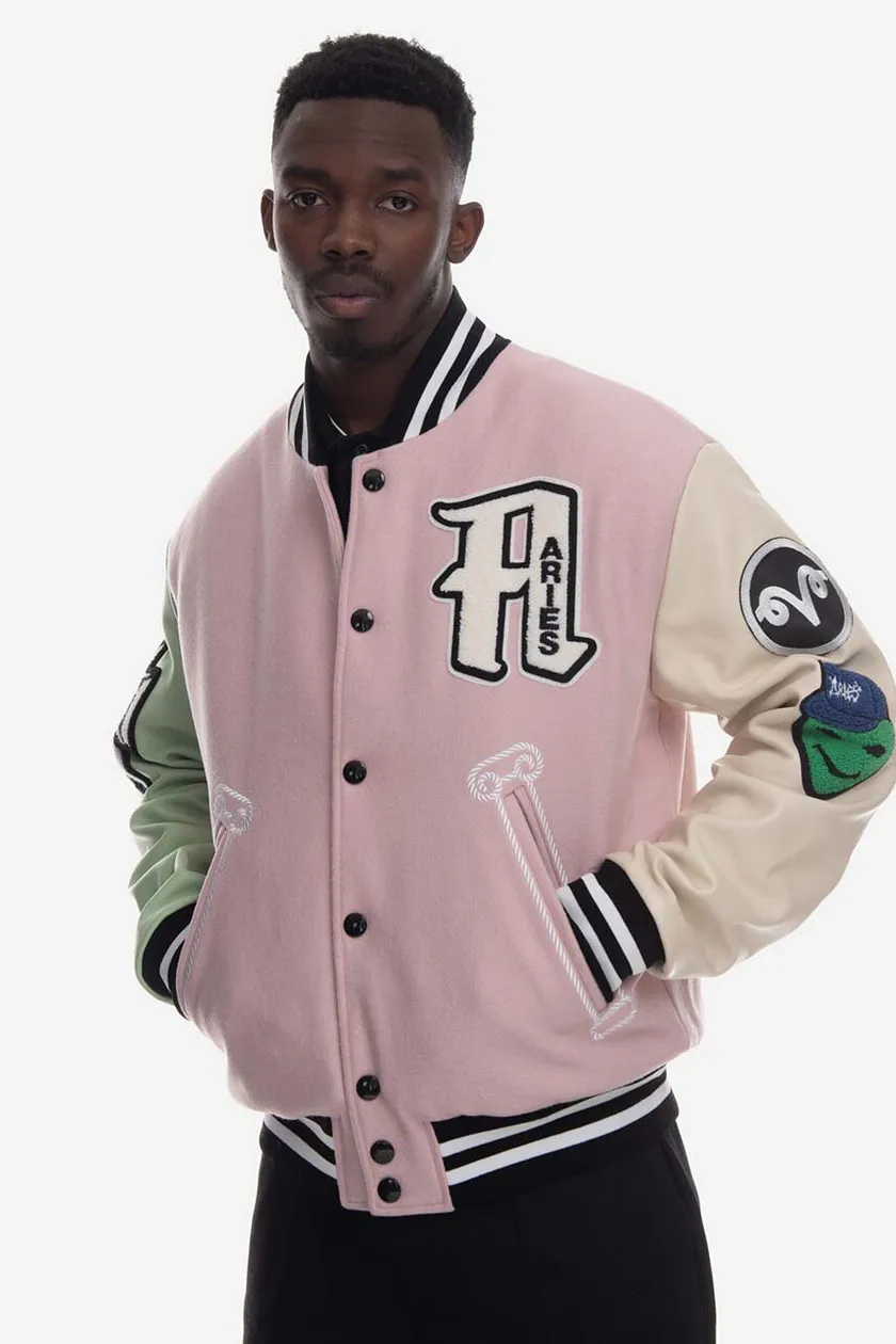 Official Man Jersey Varsity Bomber Jacket