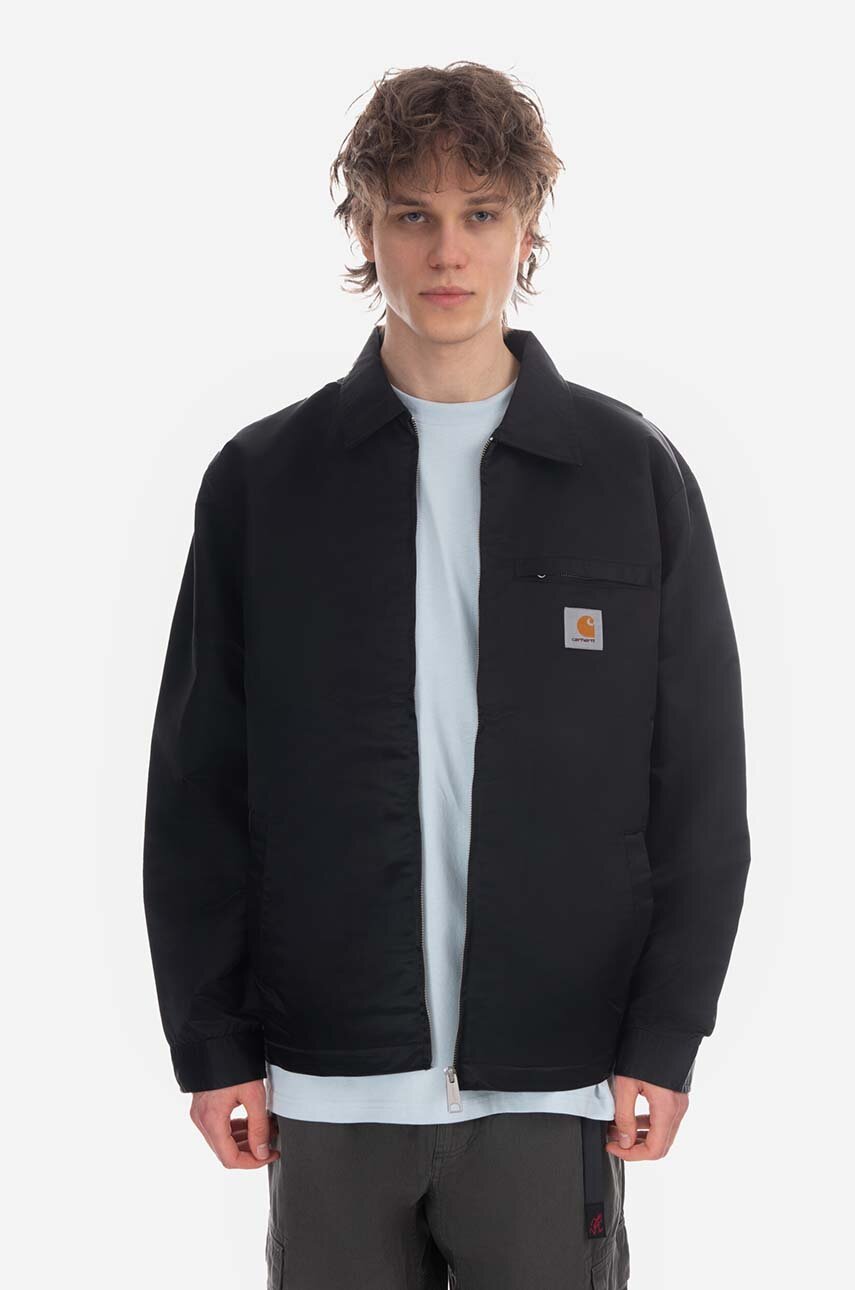 Carhartt WIP jacket Manu Jacket men's black color