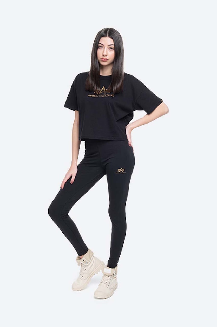 Alpha Industries leggings women s black color buy on PRM