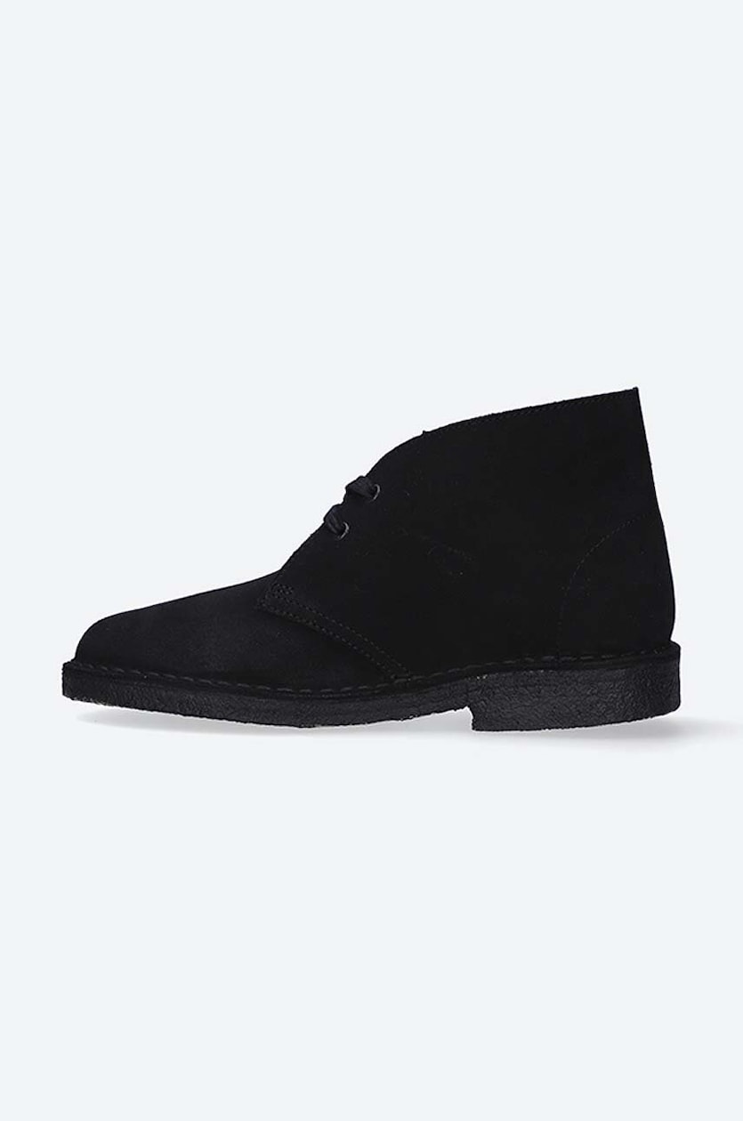 Black suede cheap clarks