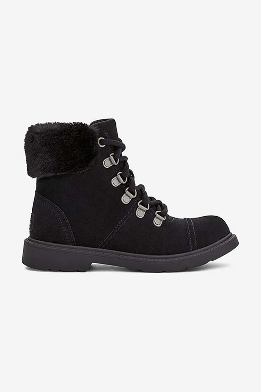 UGG suede biker boots Azell Hiker Weather women s black color