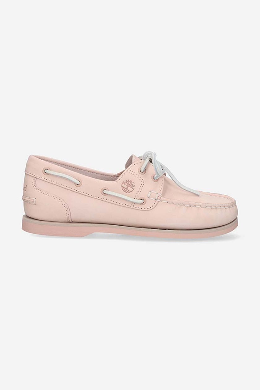 Timberland pink hotsell boat shoes