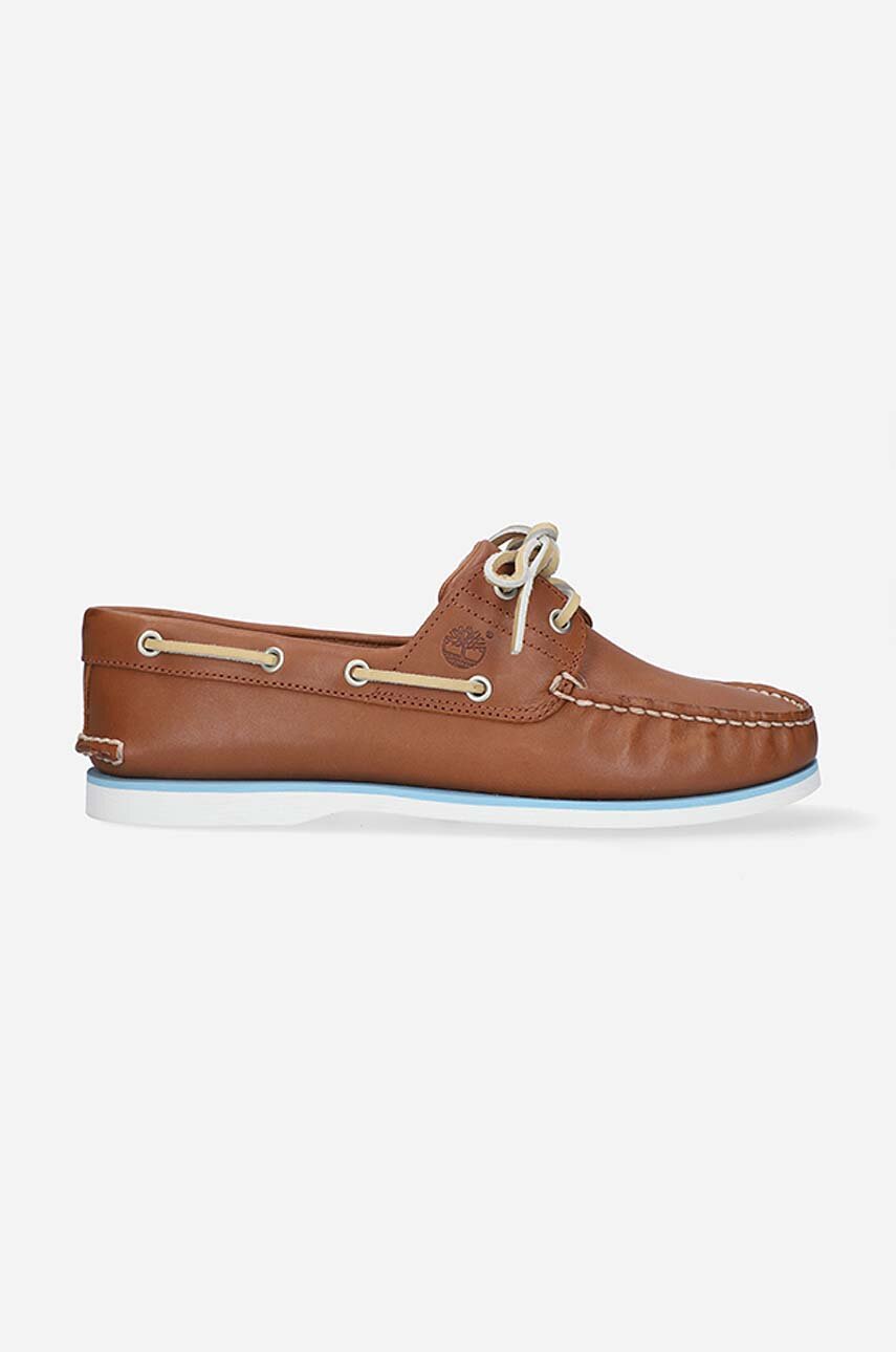 Timberland mocassini in pelle Classic Boat 2 Eye uomo