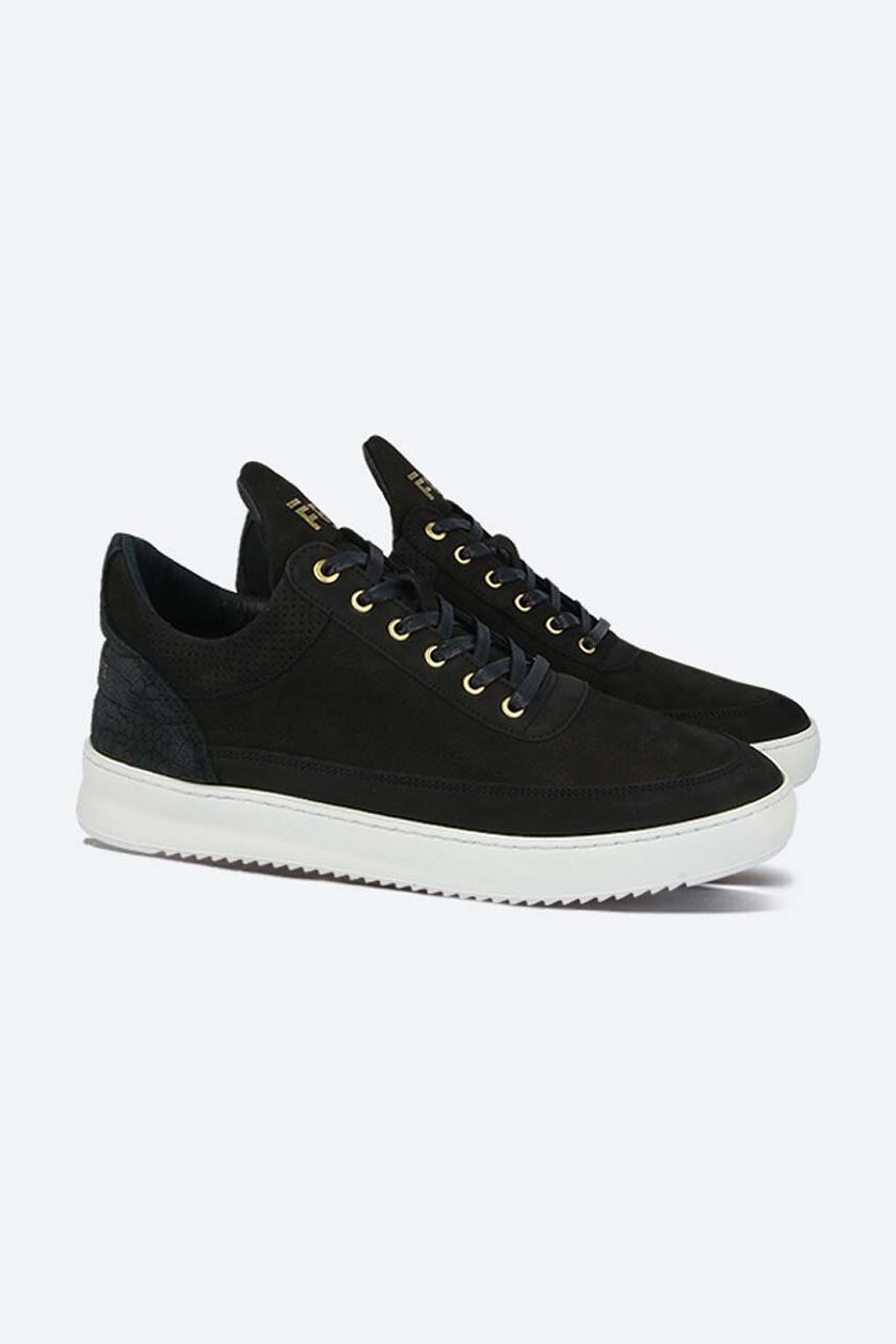 Filling Pieces leather sneakers Low Top Ripple Ceres black color 25127261861 at PRM US