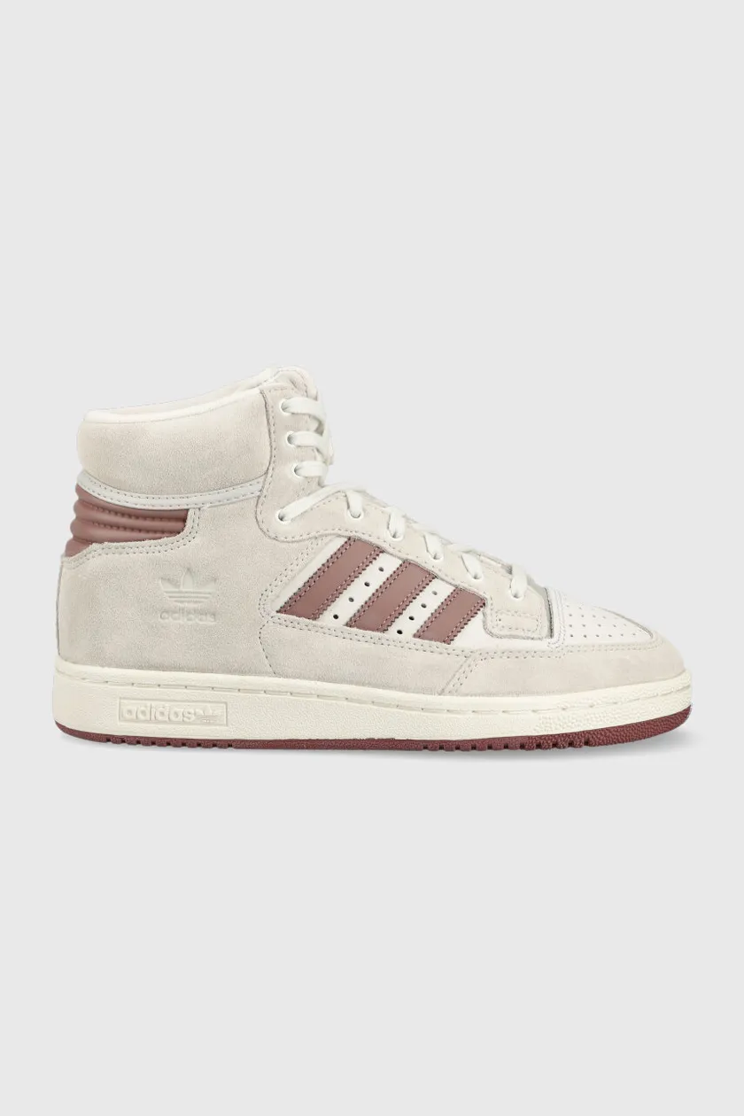 adidas leather sneakers Centennial 85 Hi gray color buy on PRM