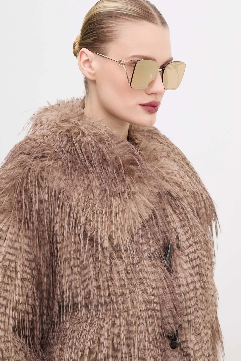 Солнцезащитные очки Gucci женские цвет золотой GG1879S | ANSWEAR.ua