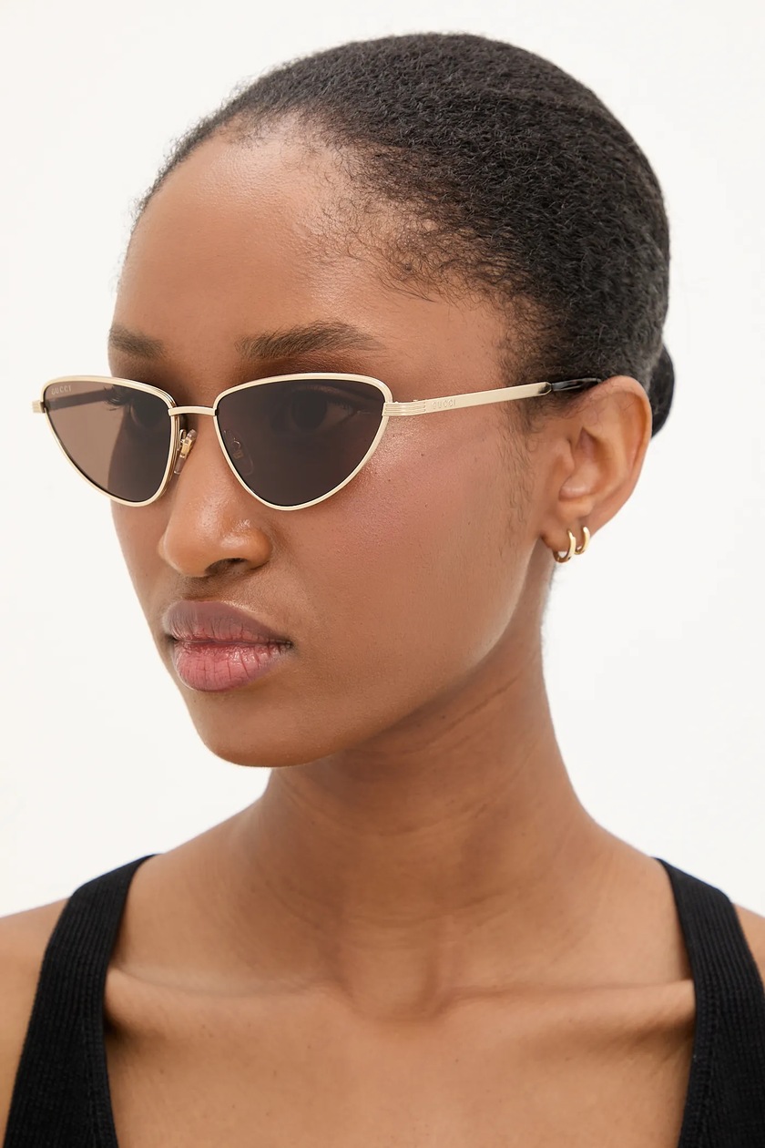 Солнцезащитные очки Gucci женские цвет золотой GG1805SA | ANSWEAR.ua