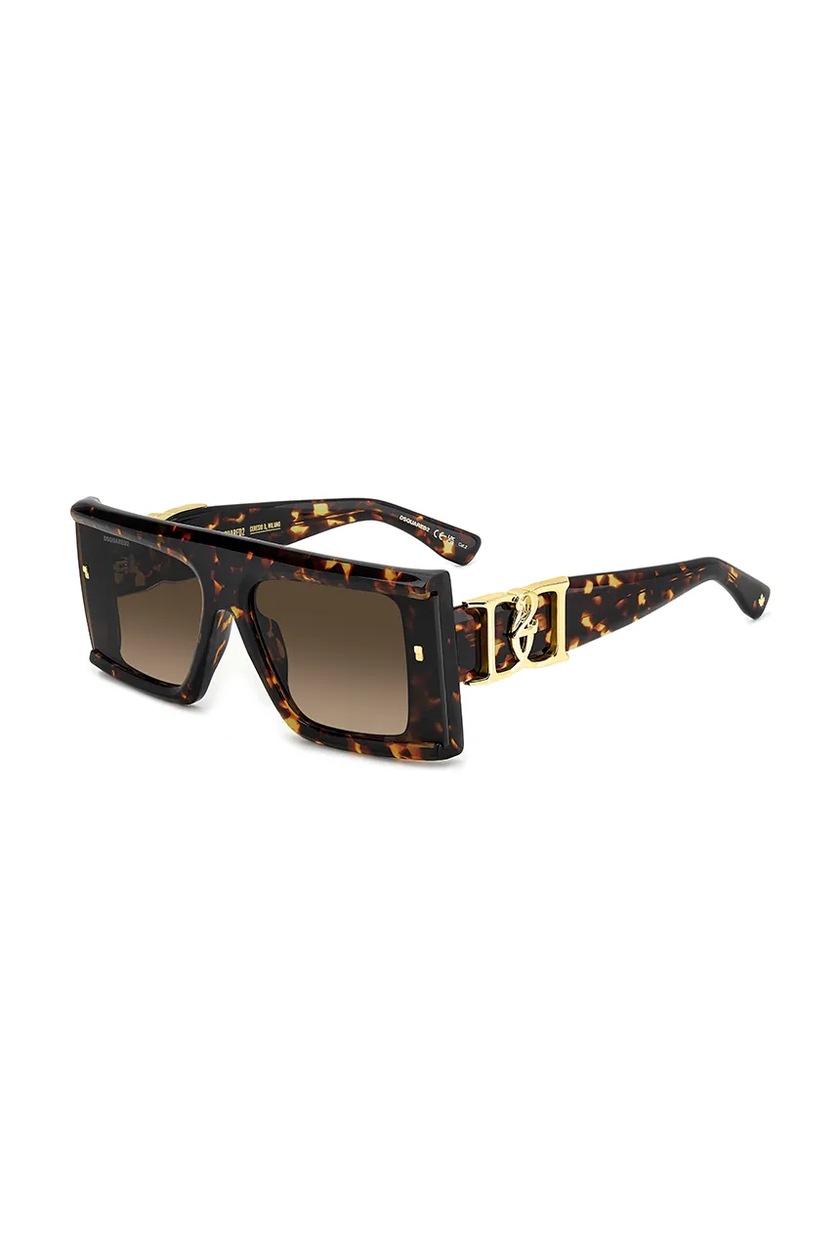 Dsquared2 キャットアイフレムサンクラス D20092S 2ROO9 DSQUARED2 EYEWEAR スクエアフレーム サングラス | ブラック