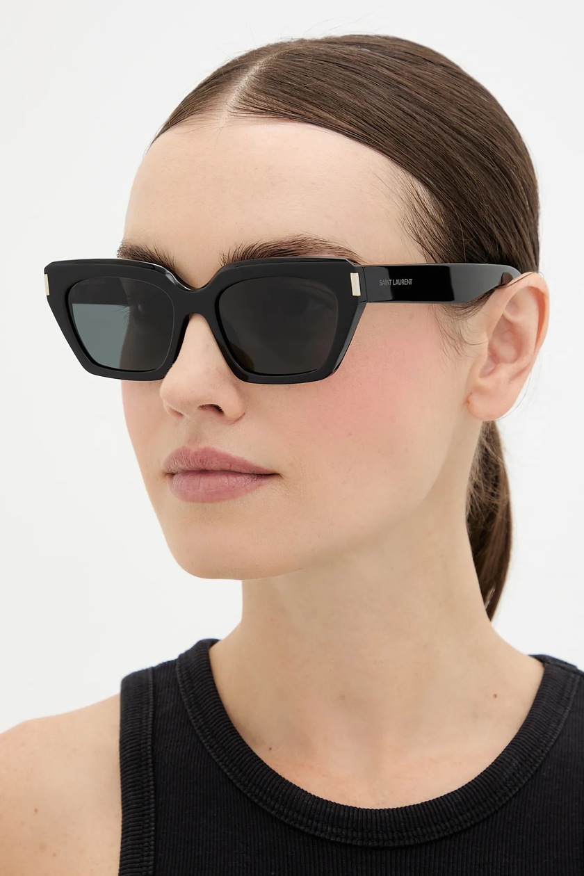 Сонцезахисні окуляри Saint Laurent колір чорний SL M154 | ANSWEAR.ua