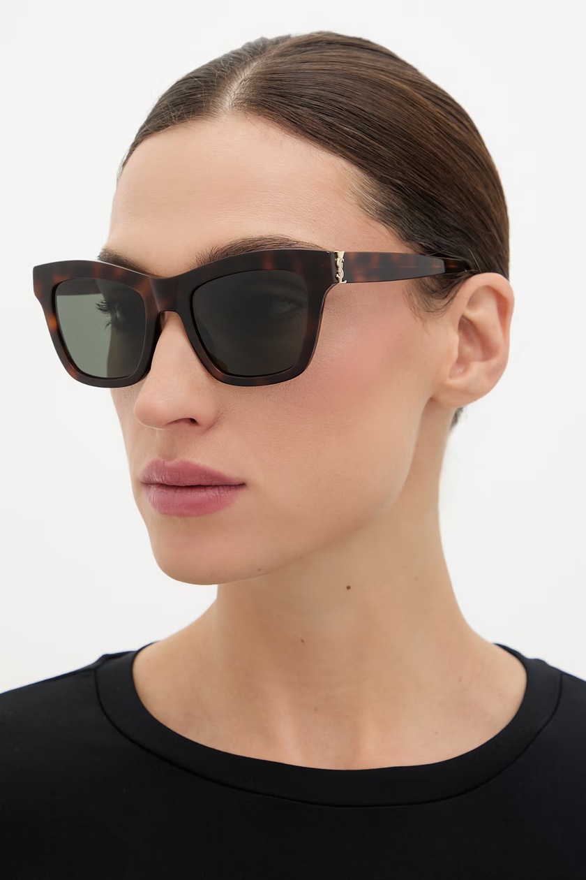 Солнцезащитные очки Saint Laurent SHADE цвет чёрный SL 557 SHADE