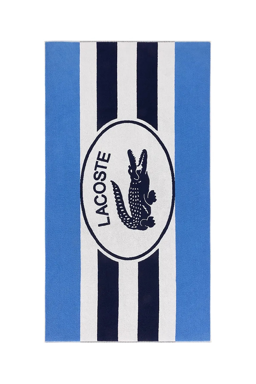 Lacoste telo mare in cotone L BADGE Marine 90 x 160 cm