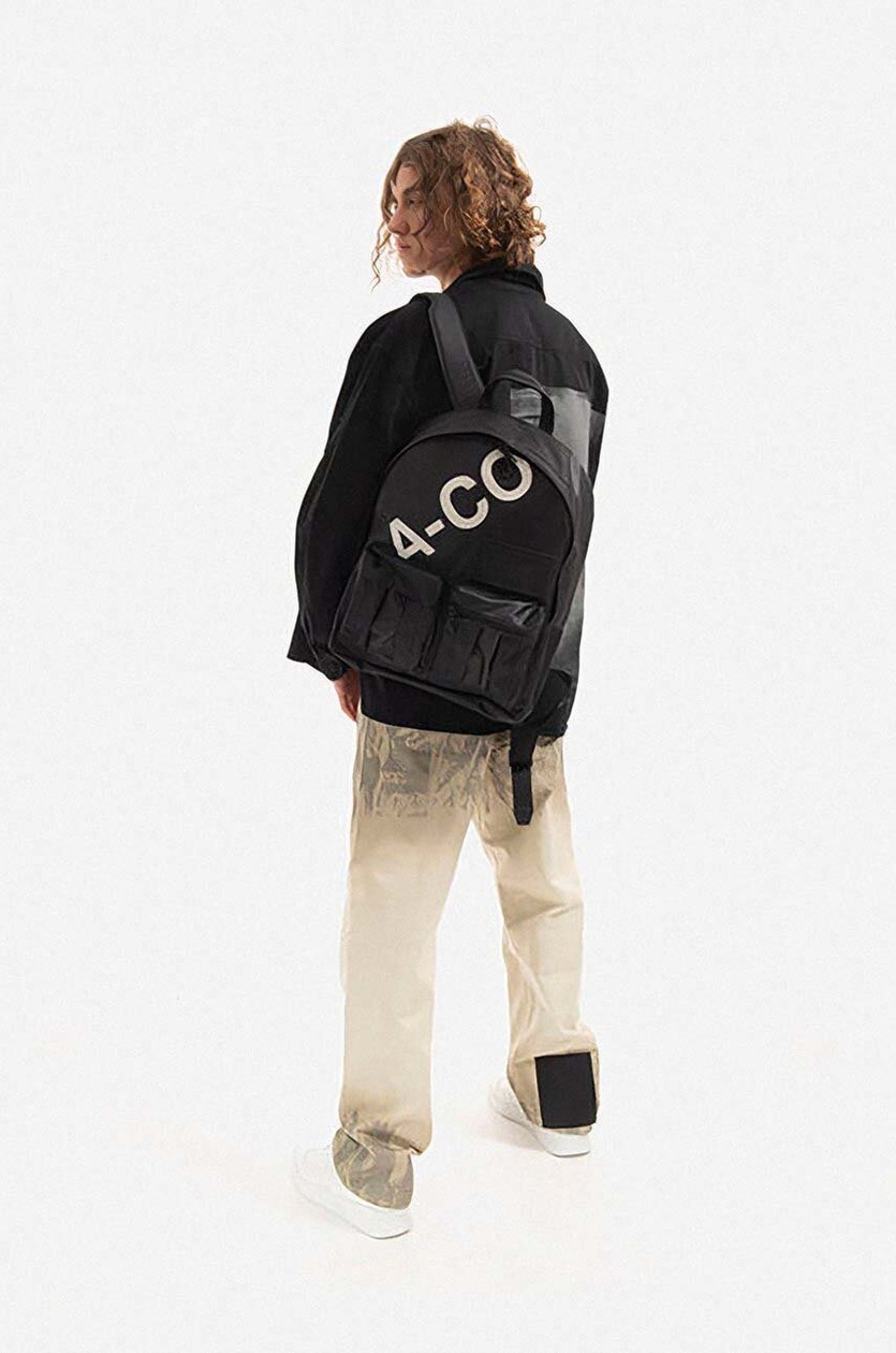 A-COLD-WALL* backpack Typographic Ripstop Ruck black color at PRM US