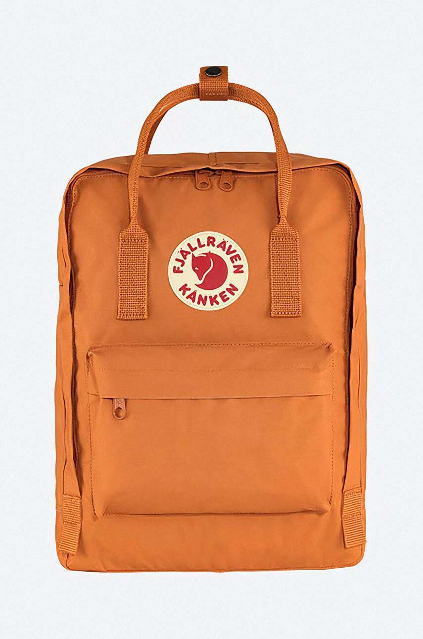 Fjallraven backpack Kanken orange color