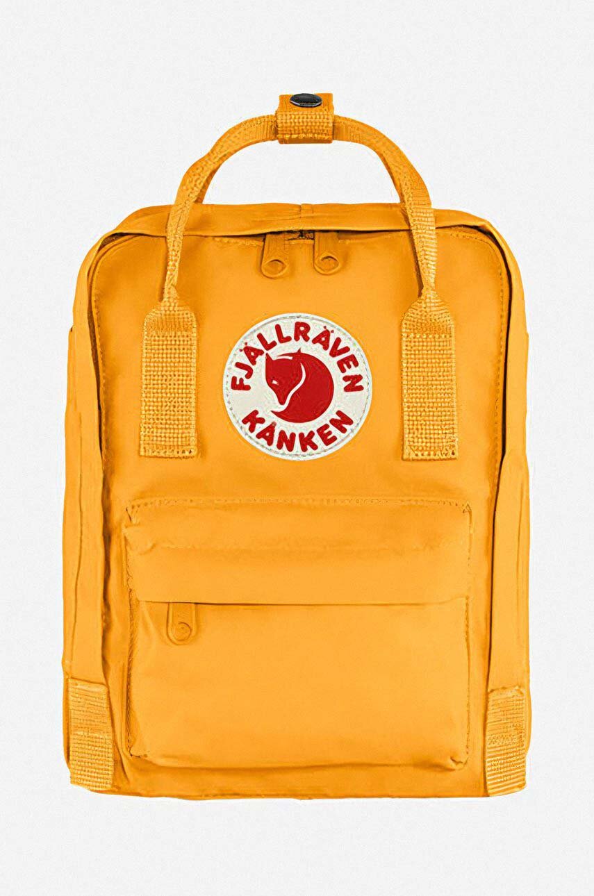 Ruksak Fjallraven Kanken Mini F23561.141-141, žltá farba, malý, s nášivkou