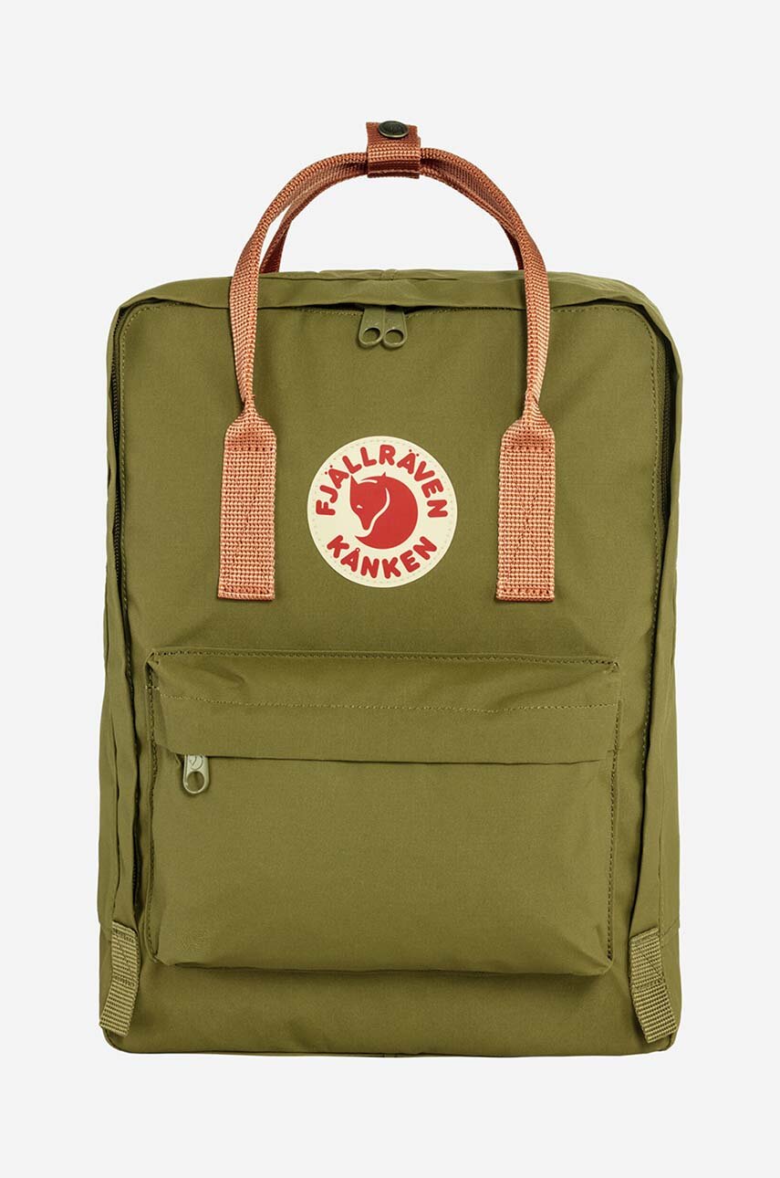 Fjallraven rucsac Kanken culoarea verde, mare, cu imprimeu F23510.631.241-241