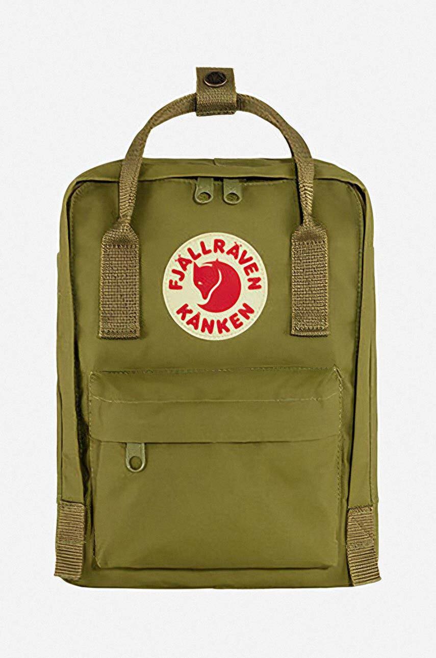 Ruksak Fjallraven Kanken Mini F23561.631-631, zelená farba, malý, s nášivkou