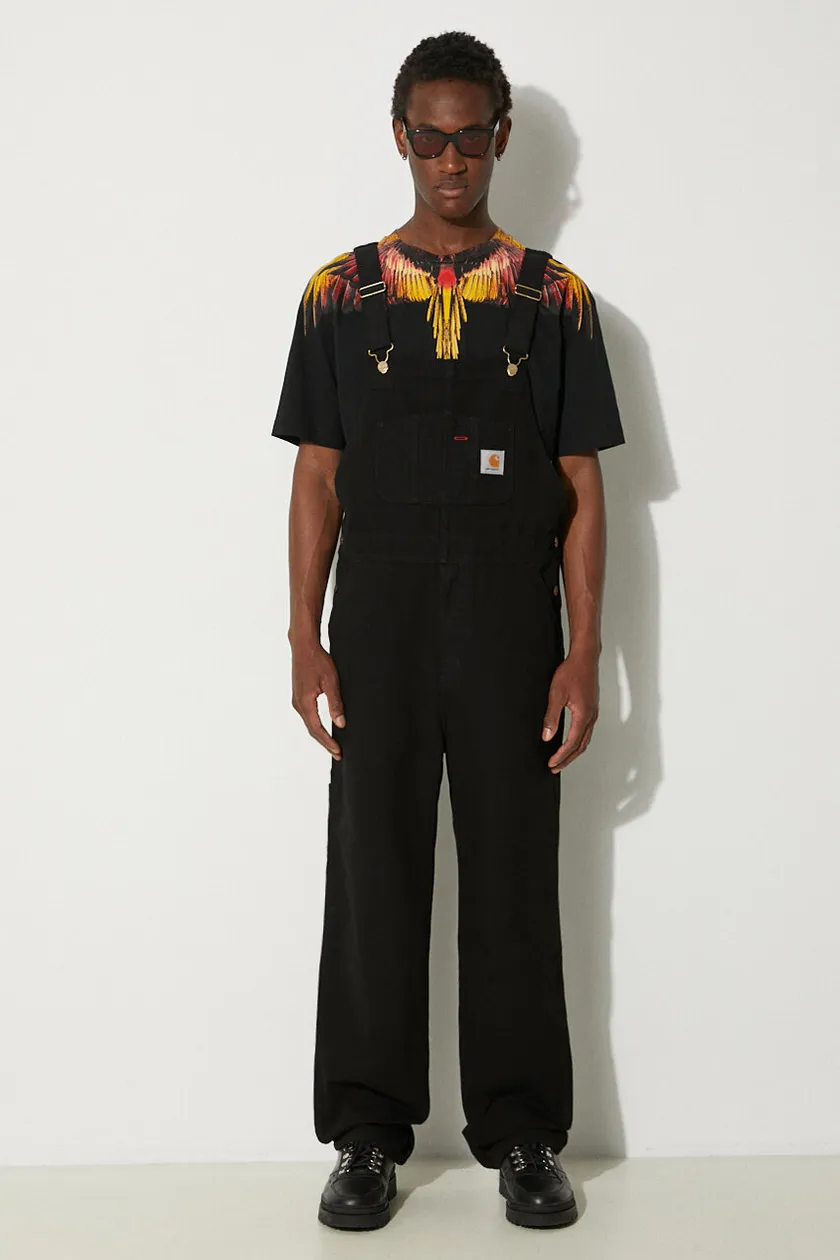 Carhartt WIP overalls Bib Overall men's black color at PRM US Carhartt WIP overalls Bib Overall men's black color at PRM US