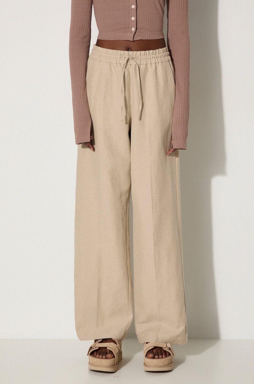 【BAON】Cahel Linen Color Bijo Pants - Linen 100 Sorrento Linen Pant – Enzo Cavalli