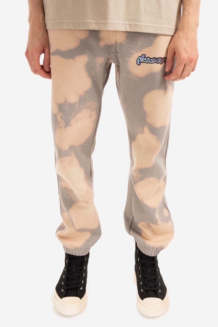 PLEASURES joggers beige color Pleasures Decay Sweat Pant Bleach