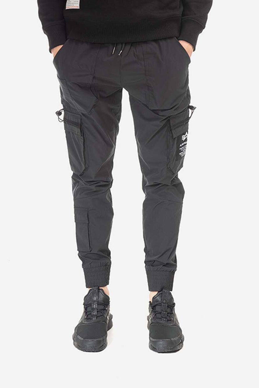 on PRM | buy color Jogger Industries men\'s black Alpha trousers