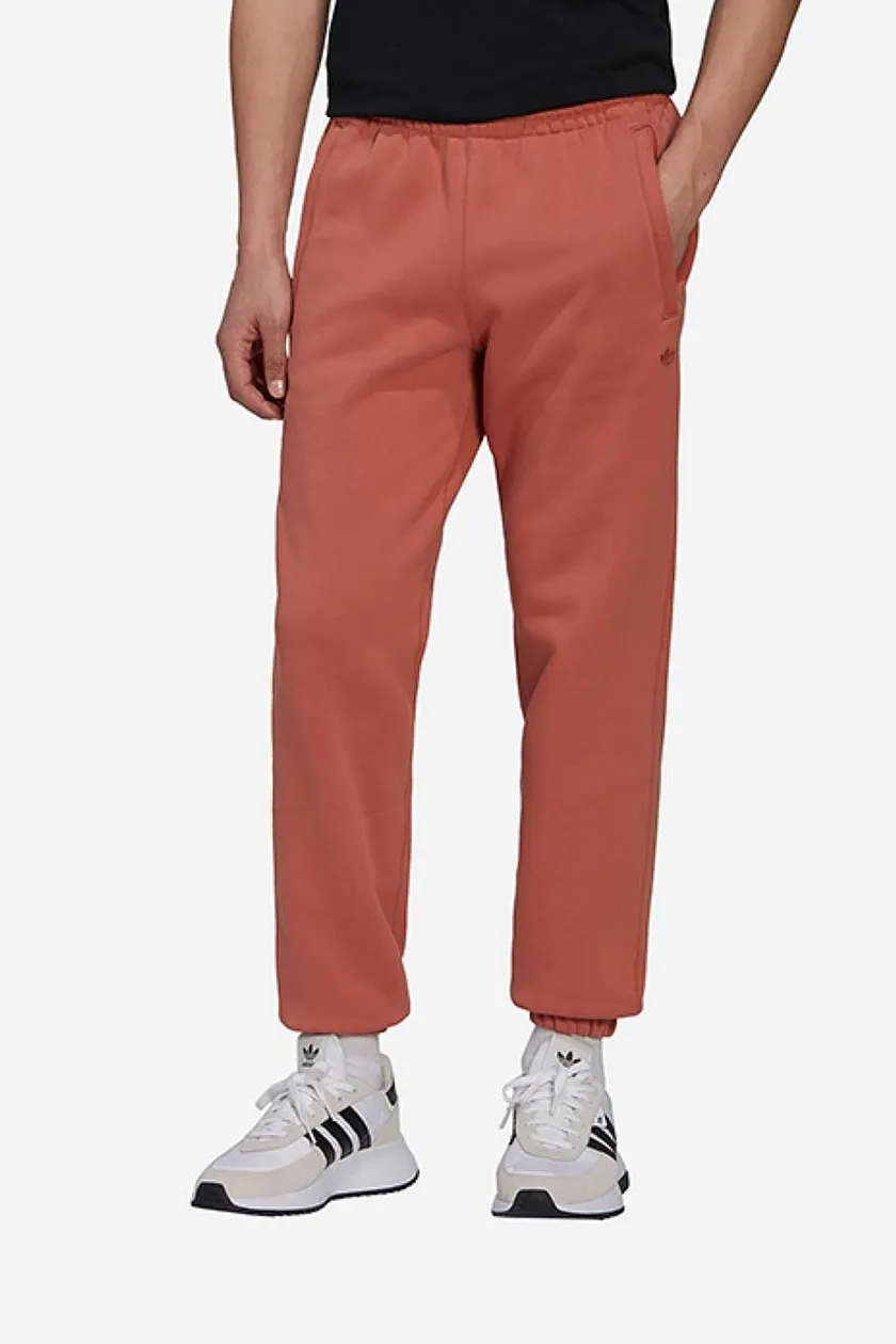 Παντελόνι φόρμας adidas Originals χρώμα: πορτοκαλί