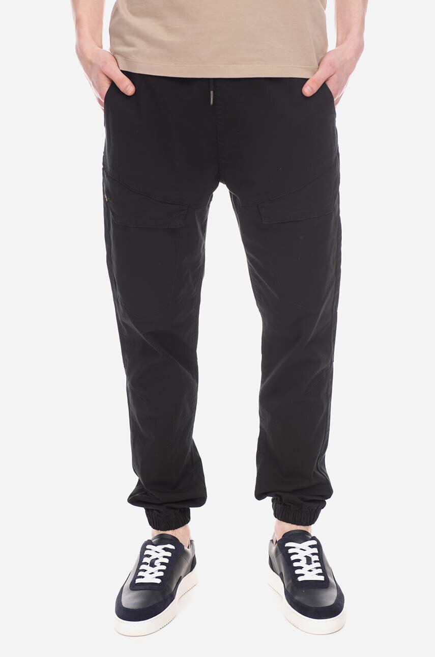 Alpha Industries trousers Alpha Industries Hidden Cargo Jogger 136202 03 men\'s  black color | buy on PRM