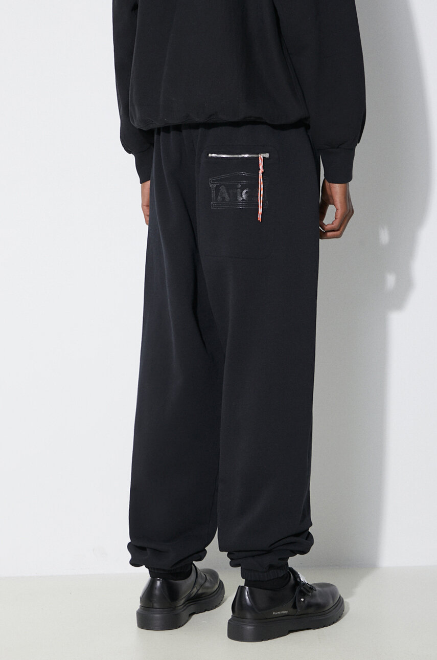 nero Aries pantaloni da jogging in cotone Premium Temple Sweatpant Uomo