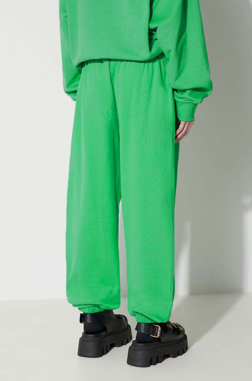 Green cotton joggers sale