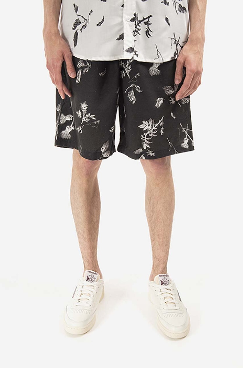 (メゾンキツネ) MAISON KITSUNE Bold Fox Shorts MM01121KM0001 Maison Kitsune Bold Fox Head Patch Drawstring Shorts, Size X
